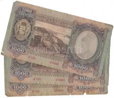 1943. 1000P (3x) sorszámkövetők T:III,III-