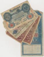 Német Birodalom / Weimari Köztársaság / Német 3. Birodalom 1910-1940. 12db-os vegyes bankjegy tétel ...