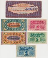 Német Birodalom / Németország / Weimari Köztársaság / Bielefeld 1918-1923. 10db klf városi szükségpé...