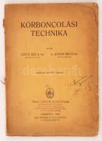 Entz Béla - Johann Béla: Kórboncolási technika. Bp., 1923. Mai Henrik. 158p. Sok ábrával. Papírkötésben, kissé megviselt