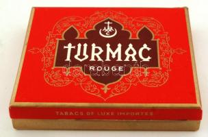 cca 1960 Turmac, egy kivételével hiánytalan  csomagolású cigaretta / Almost complete box of vintage cigarettes