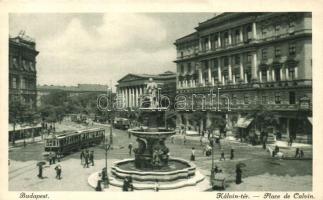 Budapest VIII. Kálvin tér, villamos