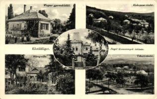 Piliscsaba, Klotildliget, Wagner gyermeküdülő, Mérey villa, Tábor, Kiskopasz (EK)