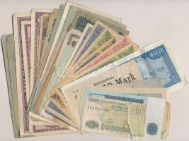 30db-os vegyes magyar és külföldi bankjegy tétel T:vegyes 30pcs of various banknotes C:mixed