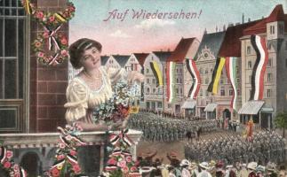 Auf Wiedersehen / WWI K.u.K. romantic military farewell from the soldiers