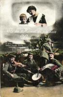 In der Heimat, da gibts ein Wiedersehn / WWI German military, music band (EK)