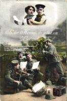 In der Heimat, da gibts ein Wiedersehn / WWI German military, music band (EK)