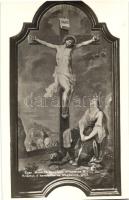 Eger, Minorita templom belseje, Krisztus a keresztfán és Magdalena