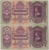 1930. 100P (2x) sorszámkövetők T:I-,II