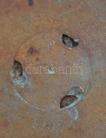 1906 ágyúhüvelyből készített díszváza, réz, m:24 cm