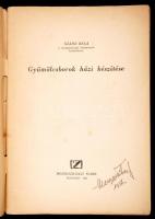 Szabó Béla: Gyümölcsborok házi készítése. Bp., 1956. Mezőgazdasági. 67 p. Fűzve, kiadói borítékban. ...