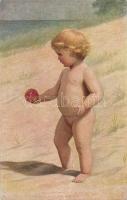 Die kleine Eva / child, Arthur Rehn &amp; Co. Moderne Meister Nr. 64. s: Adolf Hering