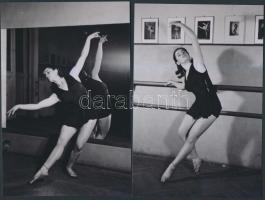 cca 1935 Budapest, Balett próbán, Danassy Károly (1904-1996) hagyatékában őrzött 6 db negatívról készült modern nagyítások, 15x10 cm