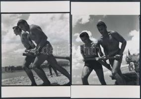 cca 1947 Roth (Ráth) László propaganda fotóriportja az ország újjáépítéséről, eredeti negatívokról k...