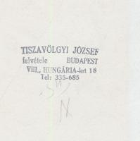 cca 1960 Mezőtúri disznóvágás, Tiszavölgyi József(1909-?) pecséttel jelzett vintage szociofotója, 24...