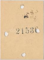 1934. 50f adományjegy "Protestáns Országos Árvaház" lyukasztva T:I-