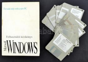 Microsoft Windows 3.1 telepítőcsomag (10 db floppy), magyar nyelvű felhasználói kézikönyvvel