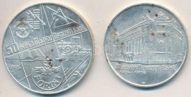 1974. 50Ft Ag + 100Ft Ag "MNB" pár T:BU 
Adamo EM44,EM45