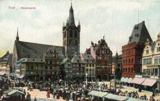 Trier, Hauptmarket / market square, tram