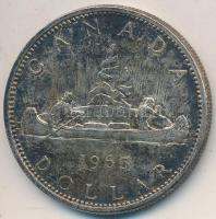 Kanada 1965. 1$ Ag "II. Erzsébet" T:2 patina Canada 1965. 1 Dollar Ag "Elizabeth II" C:XF patina