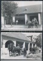 cca 1935 Falusi udvarházak, Lőcsei Árpád vándorfényképész felvételei Bács-Kiskun megye déli falvaiba...