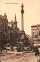 München, Mariensäule / statue, tram