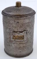 cca 1900 Vista Küfferle kávé és fahéj tartó fém doboz felirattal / Coffe and cinnamon holder 12 cm