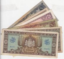 58db-os vegyes magyar pengő bankjegy tétel T:vegyes