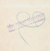 cca 1930 Budapesti társasági élet, szilveszteri bál, Tőry Ferenc felvétele, pecséttel jelzett, 11,5x...