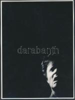 cca 1980 Somogyi Tamás: Sikoly, feliratozott vintage fotóművészeti alkotás, 24x18 cm