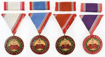 ~1970. "A Haza Fegyveres Szolgálatában" 15 + 20 + 25 + 30 év után, mindegyik kitüntetés me...