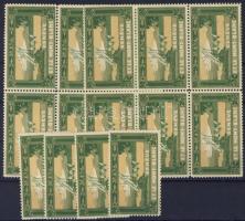 Svájc, ca. 1910, 16db idegenforgalmi levélzáróbélyeg "Geneve et le Mont-Blanc"