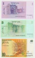 Izrael 1968-1988. 10db vegyes bankjegy T:I-III
Israel 1968-1988. 10pcs of mixed banknotes C:UNC-F