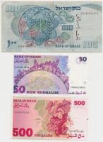 Izrael 1968-1988. 10db vegyes bankjegy T:I-III
Israel 1968-1988. 10pcs of mixed banknotes C:UNC-F