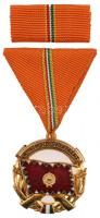 1981. "A Haza Szolgálatáért Érdemérem" arany fokozata, zománcozott, aranyozott fém kitünte...