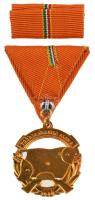 1981. "A Haza Szolgálatáért Érdemérem" arany fokozata, zománcozott, aranyozott fém kitünte...