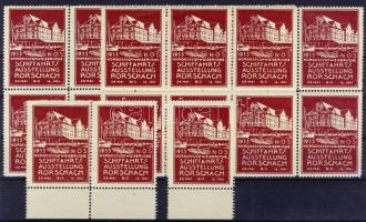 Svájc 1933, "Nortostschweizerische Schiffahrts-Ausstellung Rorschach", 19db levélzáróbélyeg