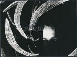 1966 Kolláth Mária: Kereslek, aláírt, feliratozott vintage fotóművészeti alkotás, 17x23 cm