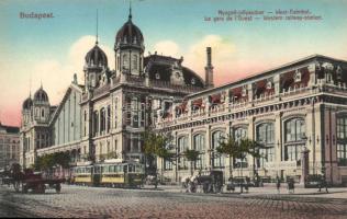 Budapest VI. Nyugati pályaudvar, villamos, jegyváltás az Alagi Lóversenyhez