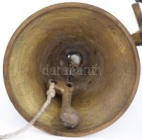 Hajós fali kolomp + kis csengő. Bronz / Ship bell 16x11 cm