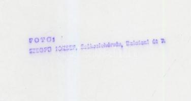 1978 Szegfű József: Balett, pecséttel jelzett vintage fotó, 24x16 cm