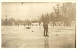 1926 Gyorskorcsolya bajnokság a Városliget jegén / speed skating championship in Budapest, photo