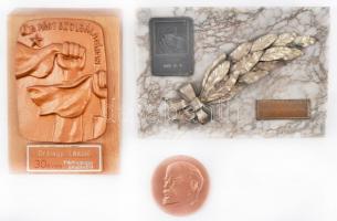 1955. "Felszabadulásunk emlékére - B.M. üdültetési osztályon végzett jó munkáért" plakett ...