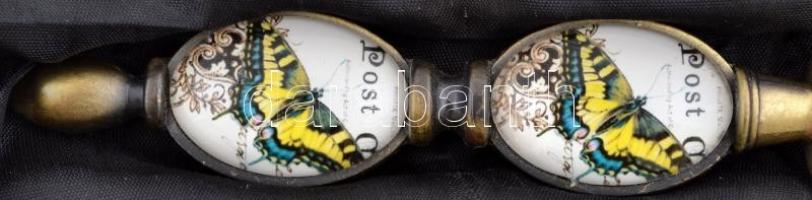 Igényes kivitelű, antikizáló asztali nagyító gyűjtők részére, díszdobozban / Vintage style magnifier...