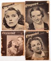 1945-46 Fényszóró, Színház, Film, Zene, Irodalom, Képzőművészet, benne pl. Bajor Gizi, stb., 4 száma, kissé viseltes állapotban