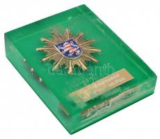 Németország DN "Rendőrfőnök Frankfurt am Main" zománcozott jelvény plasztiktokban T:2
Ger...