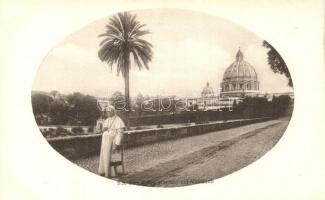 S. S. Pio X nel giardini del Vaticano / Pope Pius X, Giardino Vaticano