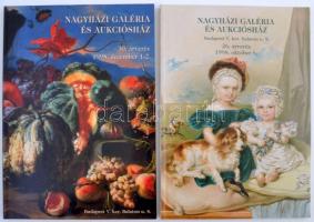 1997-1998 A Nagyházi Galéria és Aukciósház 15., 24., 26. és 30. árverésének képekkel gazdagon illusz...