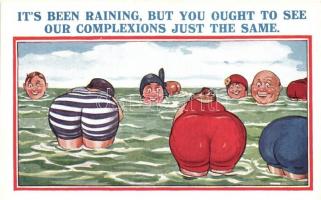 It's been raining but you ought to see our complexions just the same / Fat women, humour