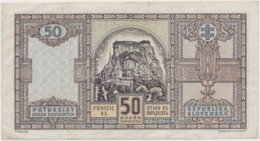Szlovákia 1940. 50K T:III
Slovakia 1940. 50 Korun C:F